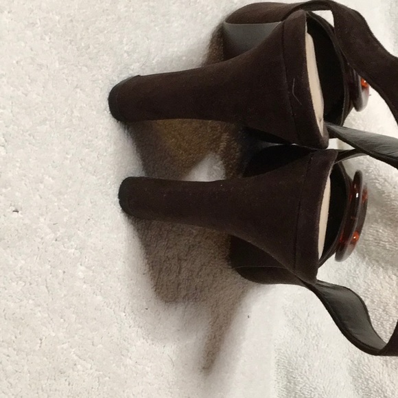 Ellen Tracy hidden platform sling backs size 7.5 - Picture 4 of 6